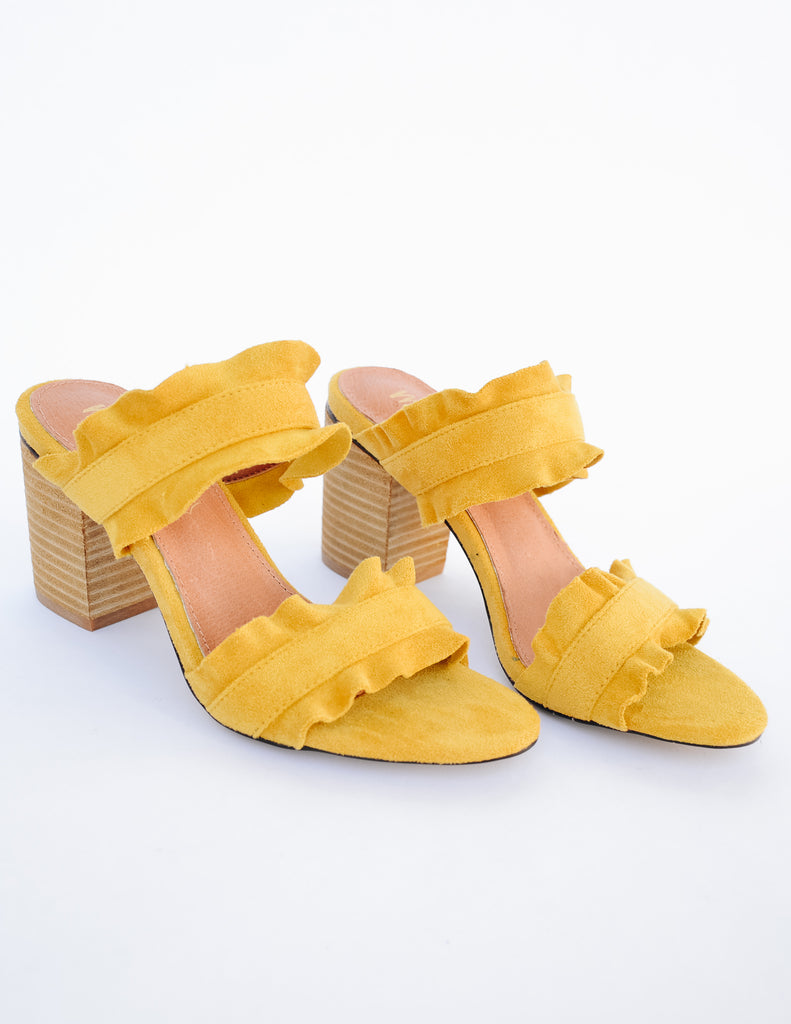 Mi.iM RACHEL HEEL - Yellow - Elle Bleu Shoe Boutique