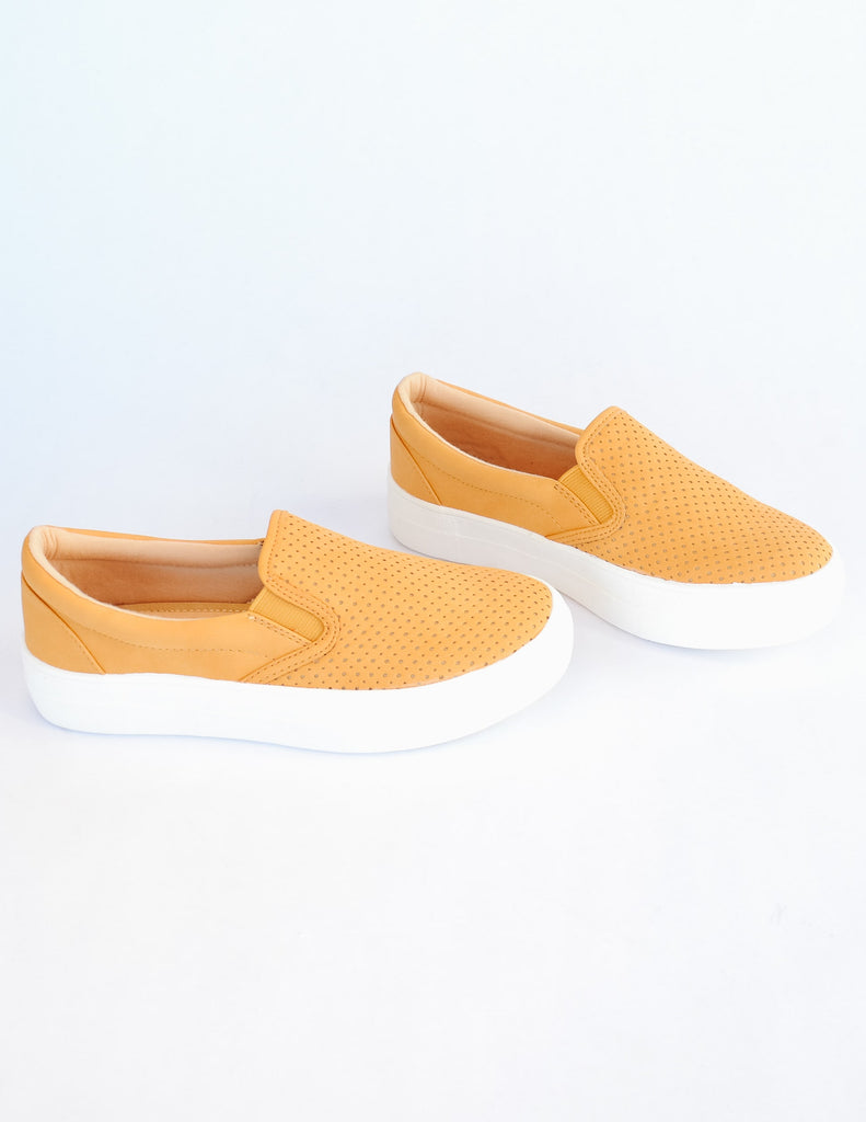 Mango slip on sneakers with elastic gores and thick white platform sole