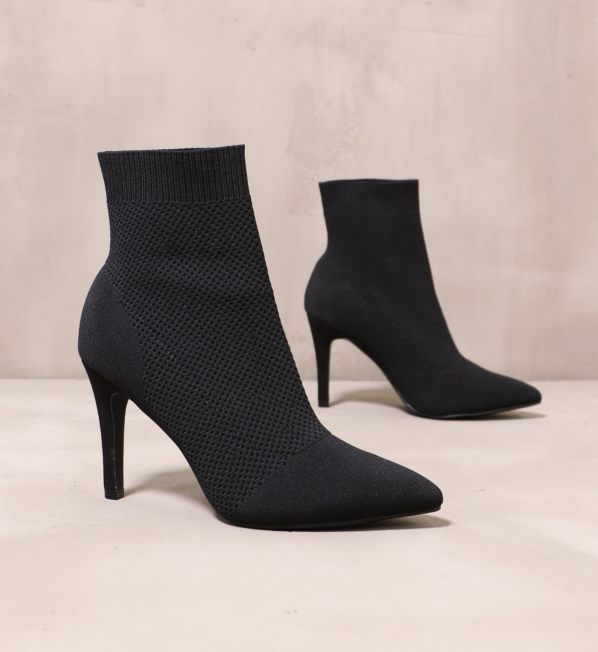 Bootie heels black online